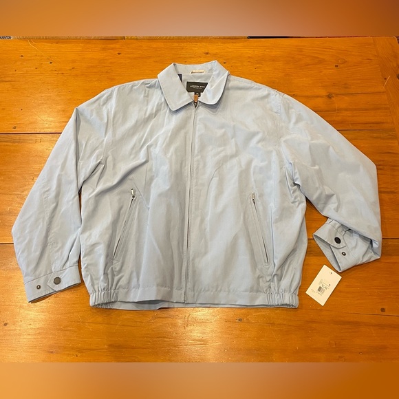 BNWT Light Blue London Fog Spring Jacket Mens XL - Picture 1 of 6